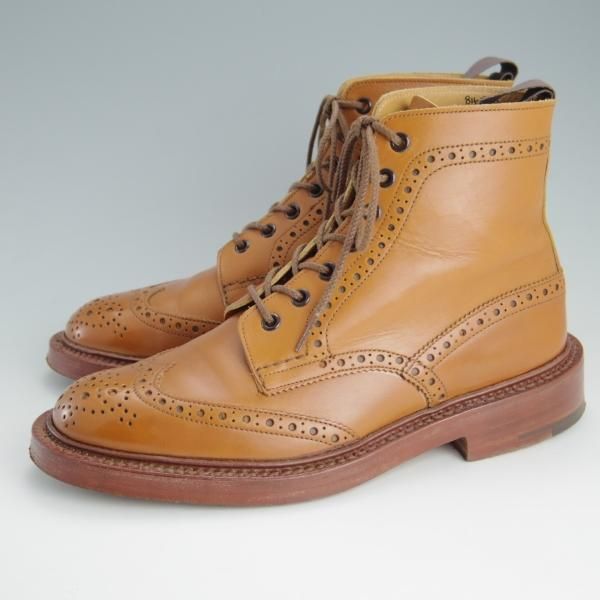 美品★トリッカーズ SIZE 6.5【定価￥88,000-★MALTON/モールトン】M2508/カントリーブーツ/カーフ/茶/メンズ/Tricker's★f150