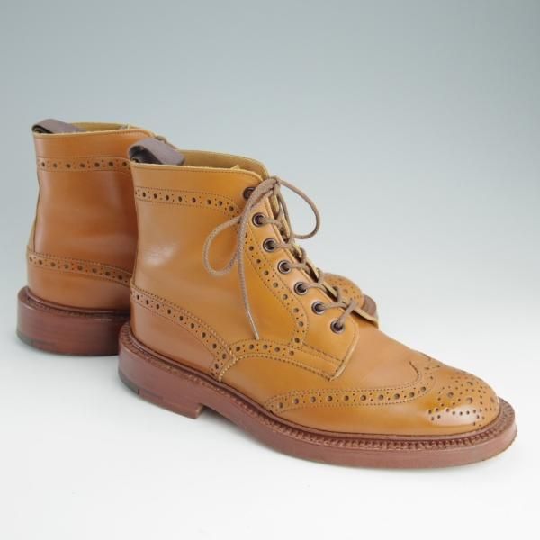 美品★トリッカーズ SIZE 6.5【定価￥88,000-★MALTON/モールトン】M2508/カントリーブーツ/カーフ/茶/メンズ/Tricker's★f150