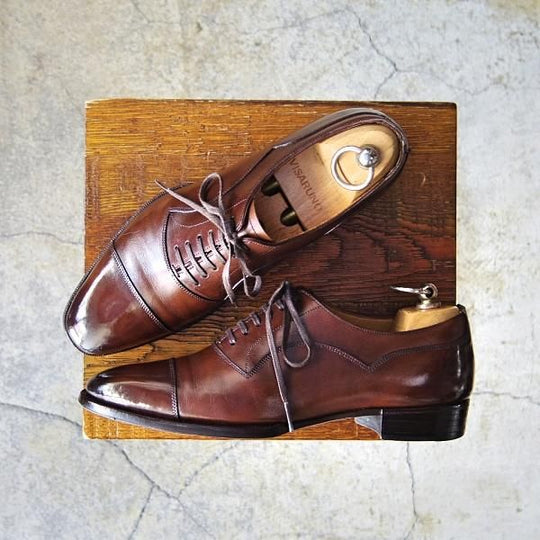 極上★Oriental/オリエンタル SIZE 5.5【定価￥59,400-★ベベルドグッドイヤー/ストレートチップ】6106F/カーフ/濃茶/メンズ★f151