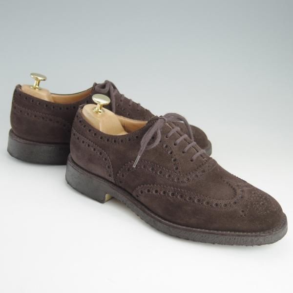 極上★チャーチ 60F/UK6【定価￥86,900-★FAIRFIELD/81ラスト】フェアフィールド/フルブローグ/スエード/濃茶/メンズ/Church's★f155