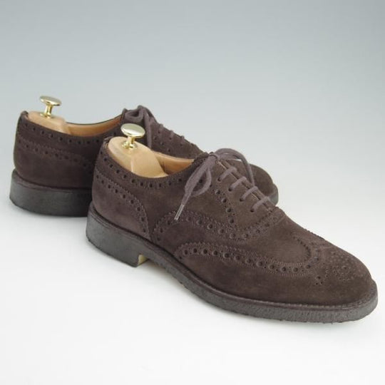 極上★チャーチ 60F/UK6【定価￥86,900-★FAIRFIELD/81ラスト】フェアフィールド/フルブローグ/スエード/濃茶/メンズ/Church's★f155