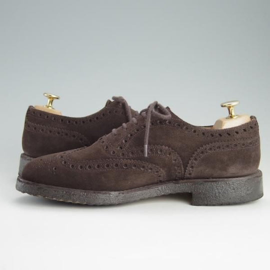 極上★チャーチ 60F/UK6【定価￥86,900-★FAIRFIELD/81ラスト】フェアフィールド/フルブローグ/スエード/濃茶/メンズ/Church's★f155