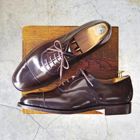 新品★チャーチ 85F/UK8.5【貴重★100ラスト仕様のコンサル/CONSUL】ストレートチップ/ポリッシュドバインダーカーフ/Church's★f156