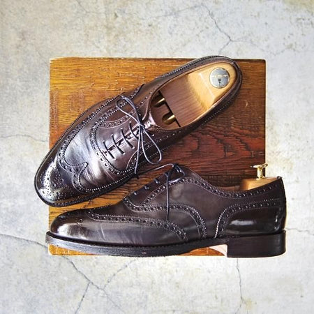 極上★チャーチ 60F/UK6【定価￥96,800-★チェットウィンド/CHETWYND】173ラスト/フルブローグ/カーフ/濃茶/メンズ/Church's★f157