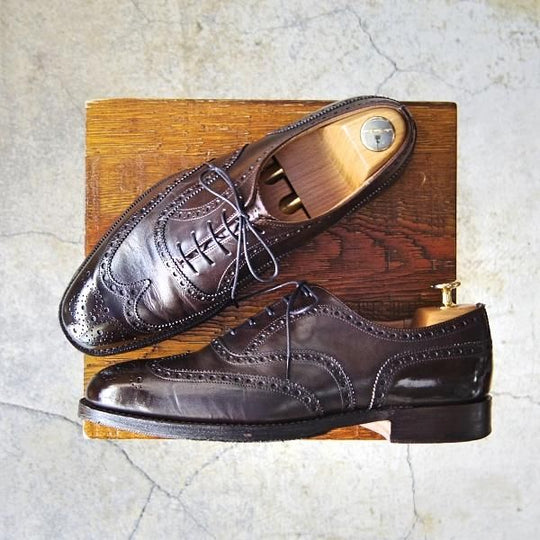 極上★チャーチ 60F/UK6【定価￥96,800-★チェットウィンド/CHETWYND】173ラスト/フルブローグ/カーフ/濃茶/メンズ/Church's★f157