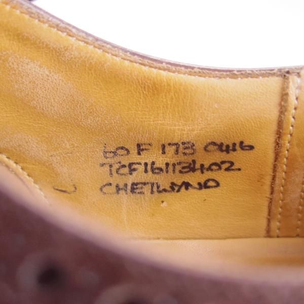 極上★チャーチ 60F/UK6【定価￥96,800-★チェットウィンド/CHETWYND】173ラスト/フルブローグ/カーフ/濃茶/メンズ/Church's★f157
