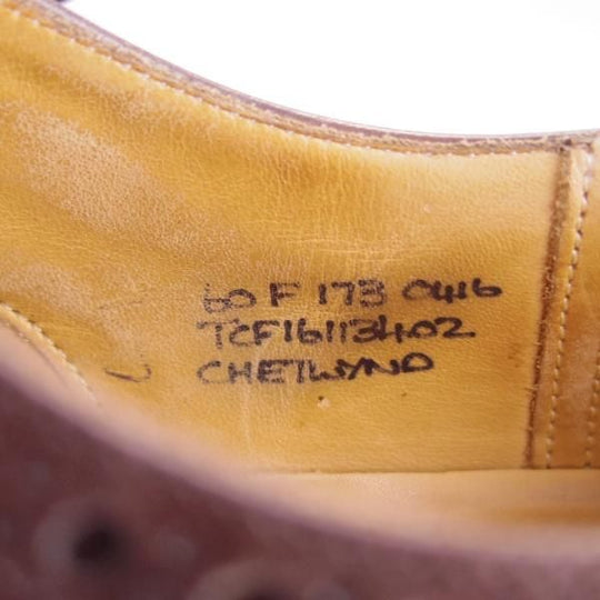 極上★チャーチ 60F/UK6【定価￥96,800-★チェットウィンド/CHETWYND】173ラスト/フルブローグ/カーフ/濃茶/メンズ/Church's★f157