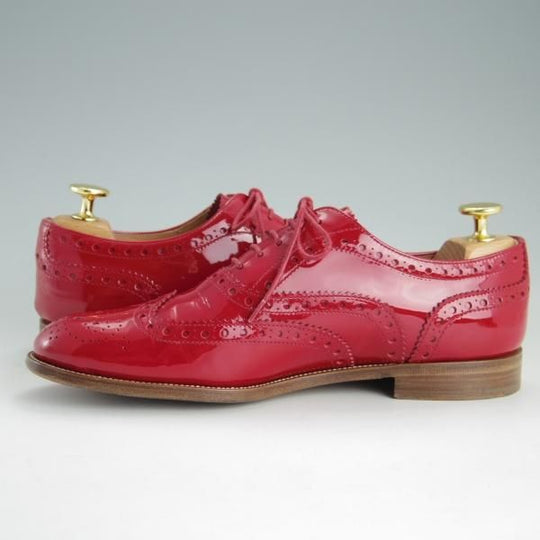 ★チャーチ(レディース) SIZE 35.5【貴重★バーウッド/BURWOOD 3W/RED】フルブローグ/パテントレザー/エナメル/Church's★f158