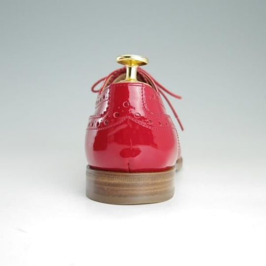 ★チャーチ(レディース) SIZE 35.5【貴重★バーウッド/BURWOOD 3W/RED】フルブローグ/パテントレザー/エナメル/Church's★f158