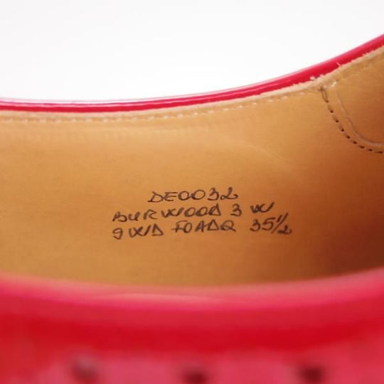 ★チャーチ(レディース) SIZE 35.5【貴重★バーウッド/BURWOOD 3W/RED】フルブローグ/パテントレザー/エナメル/Church's★f158