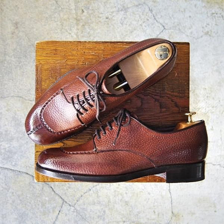 極上★(伊)LIDFORT/リドフォルト SIZE 7【定価￥108,000-★バッファロー(水牛)革ソール仕様】濃茶/World Footwear Gallery★f160