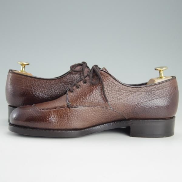 極上★(伊)LIDFORT/リドフォルト SIZE 7【定価￥108,000-★バッファロー(水牛)革ソール仕様】濃茶/World Footwear Gallery★f160