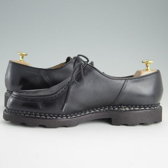 極美品★パラブーツ SIZE 41.5【定価￥71,500-★ミカエル/MICHAEL】チロリアンシューズ/リスレザー/NOIR/黒/メンズ/Paraboot★f161