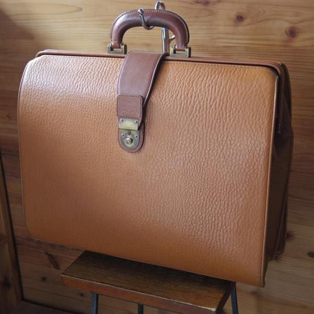 極上★(英)バーバリー/Burberry【貴重★レザー/ダレスバッグ】メンズ/ビジネス/バッグ/ブリーフケース/薄茶/革/鞄★N5615