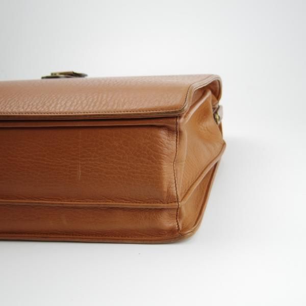 極上★(英)バーバリー/Burberry【貴重★レザー/ダレスバッグ】メンズ/ビジネス/バッグ/ブリーフケース/薄茶/革/鞄★N5615