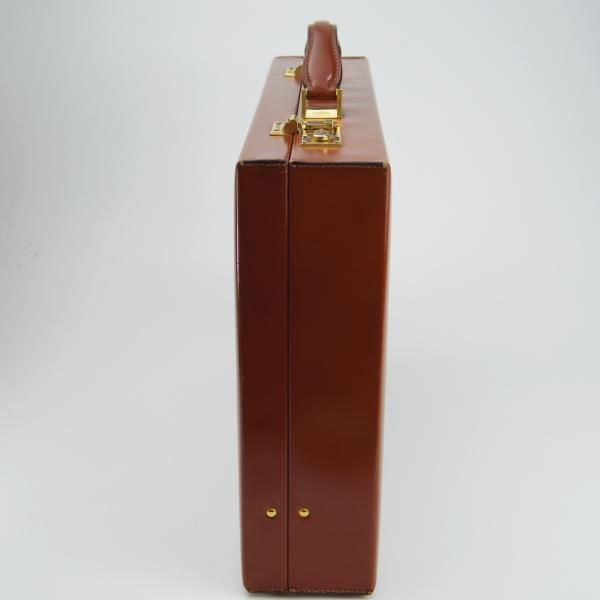 極上★(スペイン)ロエベ/LOEWE【高額★レザー/アタッシュケース】メンズ/ビジネス/バッグ/ブリーフケース/茶/革/鞄★N5616