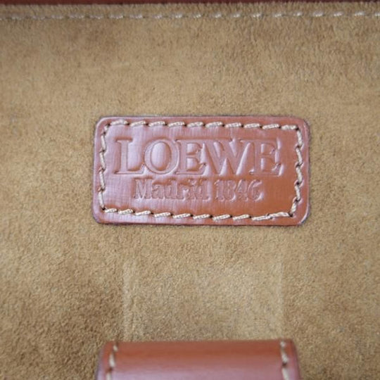 極上★(スペイン)ロエベ/LOEWE【高額★レザー/アタッシュケース】メンズ/ビジネス/バッグ/ブリーフケース/茶/革/鞄★N5616