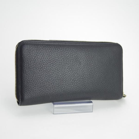 極上★(英)マルベリー/Mulberry【★長財布/ラウンドジップ】レザー/ロングウォレット/本革/黒/財布/メンズ&レディース兼★f164