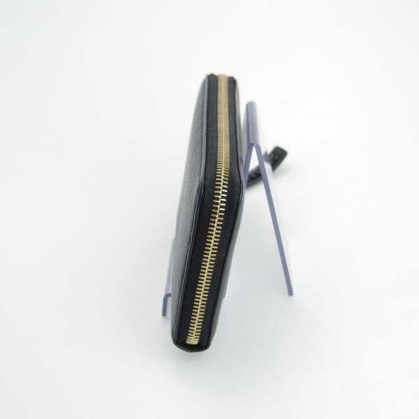 極上★(英)マルベリー/Mulberry【★長財布/ラウンドジップ】レザー/ロングウォレット/本革/黒/財布/メンズ&レディース兼★f164