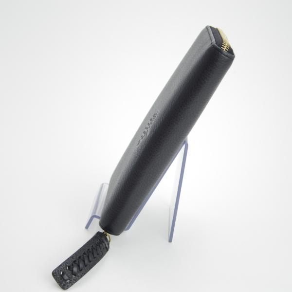 極上★(英)マルベリー/Mulberry【★長財布/ラウンドジップ】レザー/ロングウォレット/本革/黒/財布/メンズ&レディース兼★f164