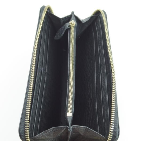 極上★(英)マルベリー/Mulberry【★長財布/ラウンドジップ】レザー/ロングウォレット/本革/黒/財布/メンズ&レディース兼★f164