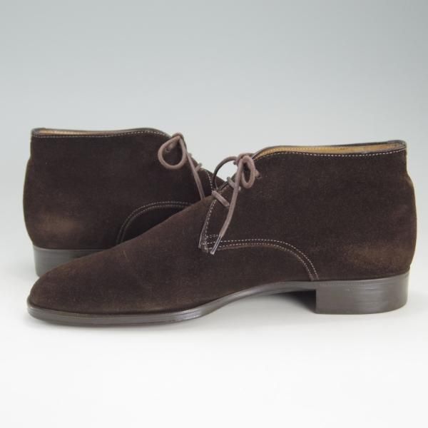★(伊)サントーニ SIZE 6.5【★チャッカブーツ/13397】スエード/濃茶/メンズ/Santoni★f168