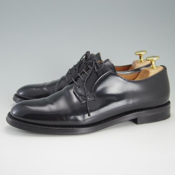 美品★チャーチ(レディース) SIZE 37【定価￥86,900-★シャノン/SHANNON W】ポリッシュドバインダーカーフ/黒/Church's★f170
