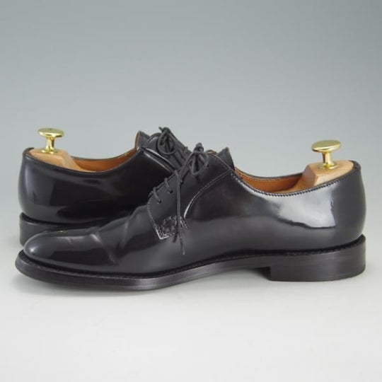 美品★チャーチ(レディース) SIZE 37【定価￥86,900-★シャノン/SHANNON W】ポリッシュドバインダーカーフ/黒/Church's★f170