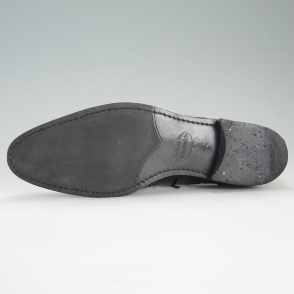 美品★チャーチ メンズUK6.5程度(レディース27cm)【★NATALIE/ナタリー】フルブローグ/パテントレザー/黒/Church's★f171