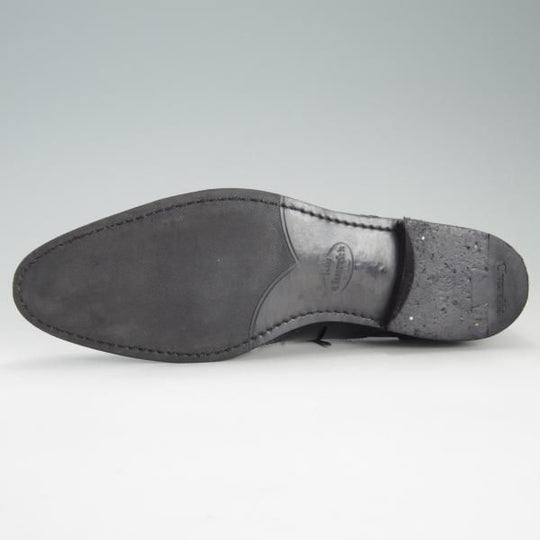 美品★チャーチ メンズUK6.5程度(レディース27cm)【★NATALIE/ナタリー】フルブローグ/パテントレザー/黒/Church's★f171