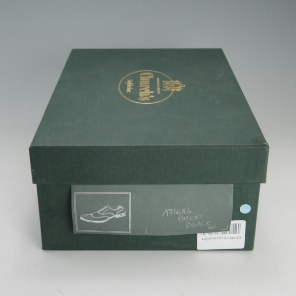 美品★チャーチ メンズUK6.5程度(レディース27cm)【★NATALIE/ナタリー】フルブローグ/パテントレザー/黒/Church's★f171