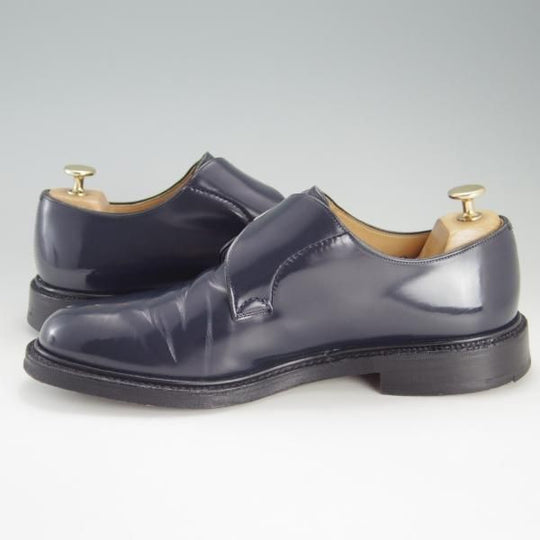 極上★チャーチ 85F/UK8.5【貴重★シャノン/SHANNON同仕様のモンクストラップ】Meadwell/103ラスト/紺/Church's★f172