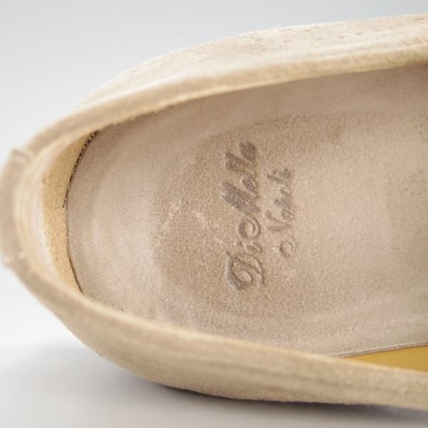 美品★(伊)DI MELLA/ディメッラ SIZE 7【定価￥47,520-★スリッポン/2052】ローファー/スエード/薄茶/メンズ★f173