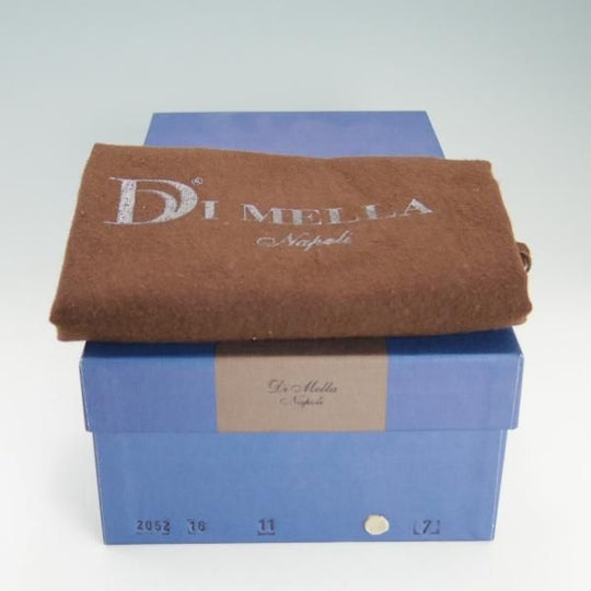 美品★(伊)DI MELLA/ディメッラ SIZE 7【定価￥47,520-★スリッポン/2052】ローファー/スエード/薄茶/メンズ★f173