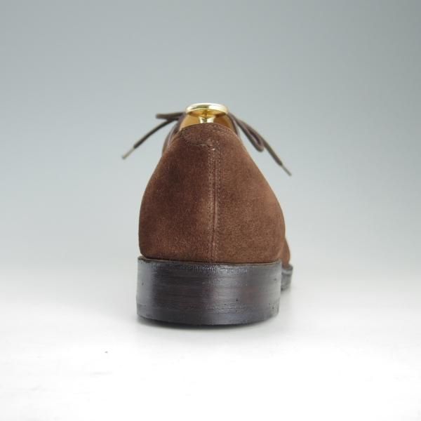 ★ジョンロブ 10EE【貴重★8695ラスト/PERRIER/ペリエ】プレーントゥ/Vフロント/スエード/茶/メンズ/JOHN LOBB★f175