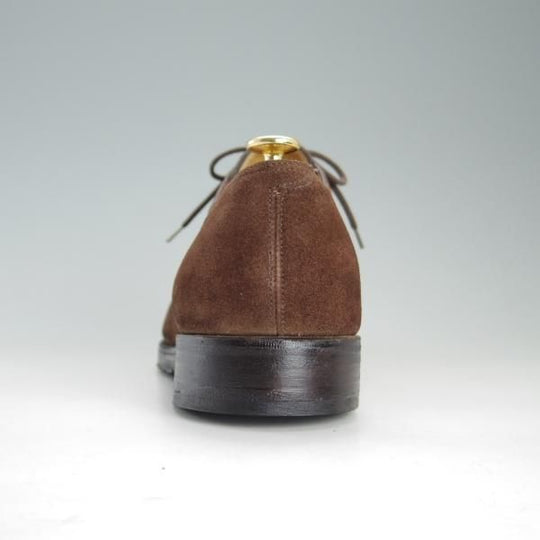 ★ジョンロブ 10EE【貴重★8695ラスト/PERRIER/ペリエ】プレーントゥ/Vフロント/スエード/茶/メンズ/JOHN LOBB★f175