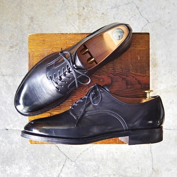 美品★Makers/メイカーズ SIZE 9【定価￥65,450-★グッドイヤーウェルテッド製法/プレーントゥ/REGINA】レジーナ/カーフ/黒/メンズ★f176