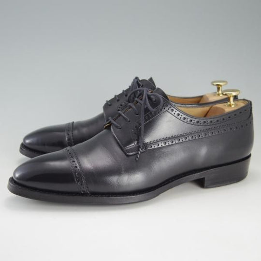 極上★Oriental/オリエンタル SIZE 7.5【★クォーターブローグ/ASHTON】アシュトン/3151/カーフ/黒/メンズ★f177