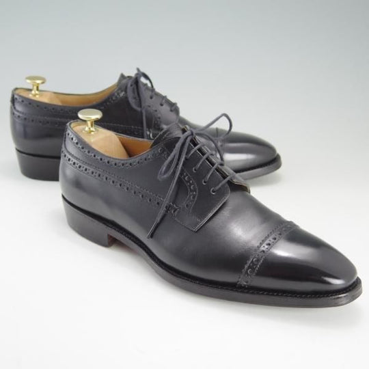 極上★Oriental/オリエンタル SIZE 7.5【★クォーターブローグ/ASHTON】アシュトン/3151/カーフ/黒/メンズ★f177