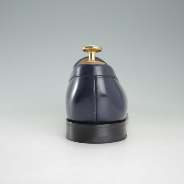 美品★(英)アルフレッド・サージェント UK6【貴重★(仏)BOWEN別注/コインローファー】カーフ/紺/メンズ/Alfred Sargent★f178