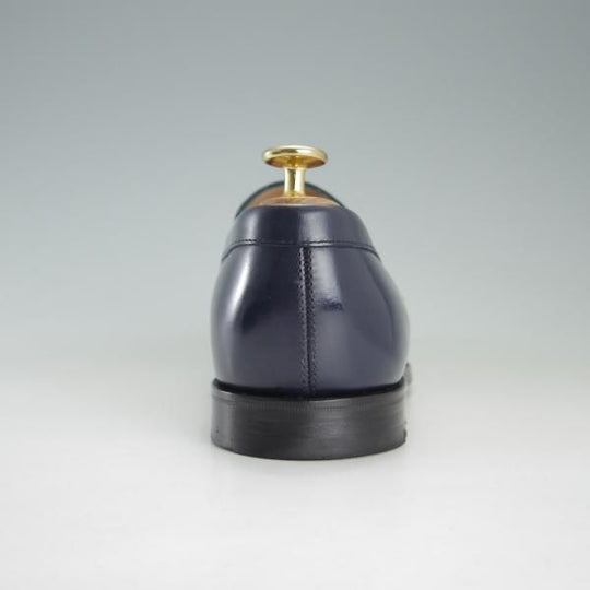 美品★(英)アルフレッド・サージェント UK6【貴重★(仏)BOWEN別注/コインローファー】カーフ/紺/メンズ/Alfred Sargent★f178