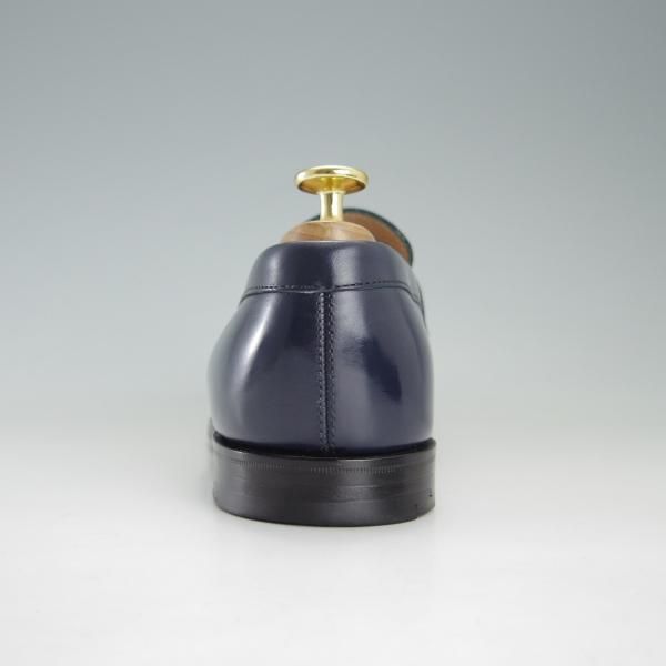 美品★(英)アルフレッド・サージェント UK6【貴重★(仏)BOWEN別注/コインローファー】カーフ/紺/メンズ/Alfred Sargent★f178