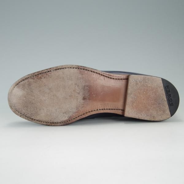 美品★(英)アルフレッド・サージェント UK6【貴重★(仏)BOWEN別注/コインローファー】カーフ/紺/メンズ/Alfred Sargent★f178