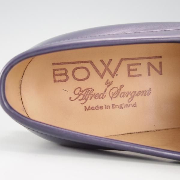 美品★(英)アルフレッド・サージェント UK6【貴重★(仏)BOWEN別注/コインローファー】カーフ/紺/メンズ/Alfred Sargent★f178