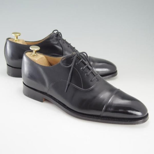 極上★(英)アルフレッド・サージェント UK7【貴重★(仏)BOWEN別注/ストレートチップ】カーフ/黒/メンズ/Alfred Sargent★f179