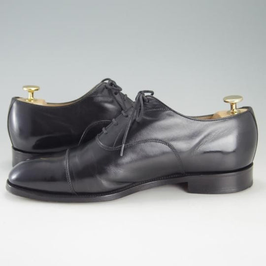 極上★(英)アルフレッド・サージェント UK7【貴重★(仏)BOWEN別注/ストレートチップ】カーフ/黒/メンズ/Alfred Sargent★f179