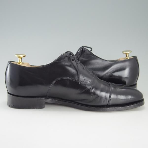 極上★(英)アルフレッド・サージェント UK7【貴重★(仏)BOWEN別注/ストレートチップ】カーフ/黒/メンズ/Alfred Sargent★f179