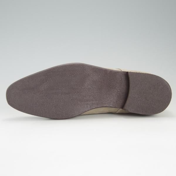 ほぼ未使用★(伊)DI MELLA/ディメッラ SIZE 7【★ダブルモンク/2083】スエード/薄茶/メンズ★f182