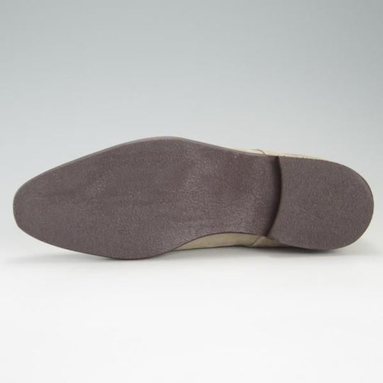 ほぼ未使用★(伊)DI MELLA/ディメッラ SIZE 7【★ダブルモンク/2083】スエード/薄茶/メンズ★f182