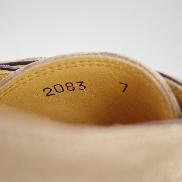 ほぼ未使用★(伊)DI MELLA/ディメッラ SIZE 7【★ダブルモンク/2083】スエード/薄茶/メンズ★f182